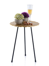 Elin - table d'appoint - argent ou or - aluminium - ø 35 x H 45 cm