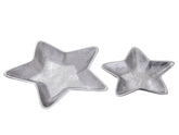 Olivia - Lot de 2 bols décoratifs Stern - Aluminium - Or ou Argent