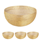 Amelia - Coupe à fruits 4 pièces - argent ou or - fil métallique - ø 30 cm H 13 cm