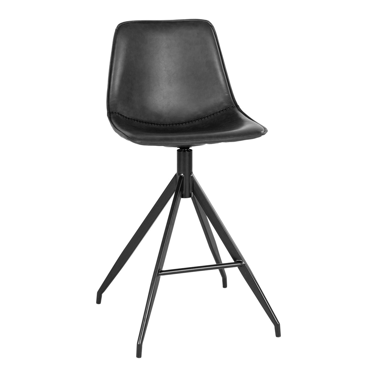 Harris - Monaco Counter Chair - PU - schwarz - 45x45x100 cm