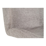 Hendriks - chaise de salle à manger - pierre - polyester et acier - 40x40x50 cm