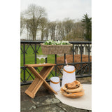 Janssen - Hocker - Natur - Teakholz - 40x40x45 cm