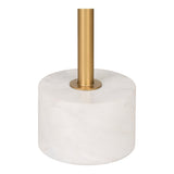 David – Beistelltisch – Messing und Marmor – Ø41x58 cm