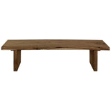 Duurzaam en stijlvol: Eetbank van munggurhout, een robuust meubelstuk met oog voor detail, geschikt voor diverse interieurstijlen.