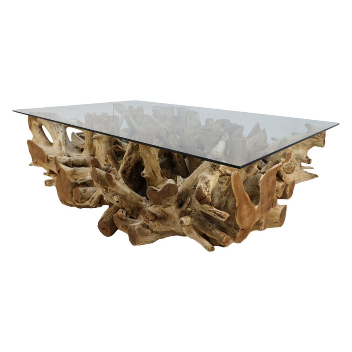Creëer een unieke sfeer in je huis met deze salontafel - een combinatie van natuurlijke elegantie en eigentijdse flair.