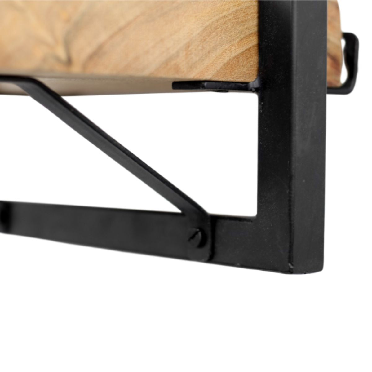 Ontdek de perfecte harmonie tussen minimalistisch ontwerp en maximale functionaliteit met de moderne Levels Wandplank. Zijn natuurlijke acacia en strakke zwart ijzeren frame maken het een ideale keuze voor hedendaagse interieurs.