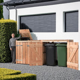 Containerumbau Lisa | 4 Mülltonnen
