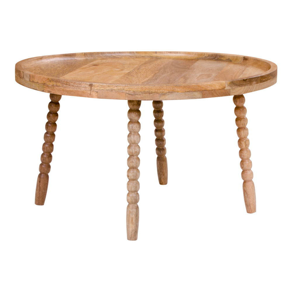 Bakker - Table basse Jammu - Bois de manguier - Naturel - Ø60x35 cm