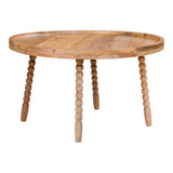 Bakker - Table basse Jammu - Bois de manguier - Naturel - Ø60x35 cm