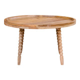 Bakker - Table basse Jammu - Bois de manguier - Naturel - Ø60x35 cm