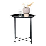 Jansen - Table d'appoint - Noir - Acier thermolaqué - 47x50cm