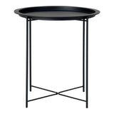 Jansen - Table d'appoint - Noir - Acier thermolaqué - 47x50cm