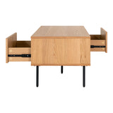 Olivia - bank - groen - stof - 200x90x85 cm