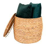 Van Leeuwen - table d'appoint - naturel - jacinthe d'eau - Ø43x34 cm