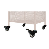 Sophia - Torres Metallwagen - Sand - Stahl - 35x35x100 cm