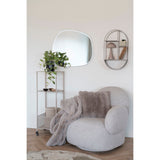 Sophia - Torres Metallwagen - Sand - Stahl - 35x35x100 cm