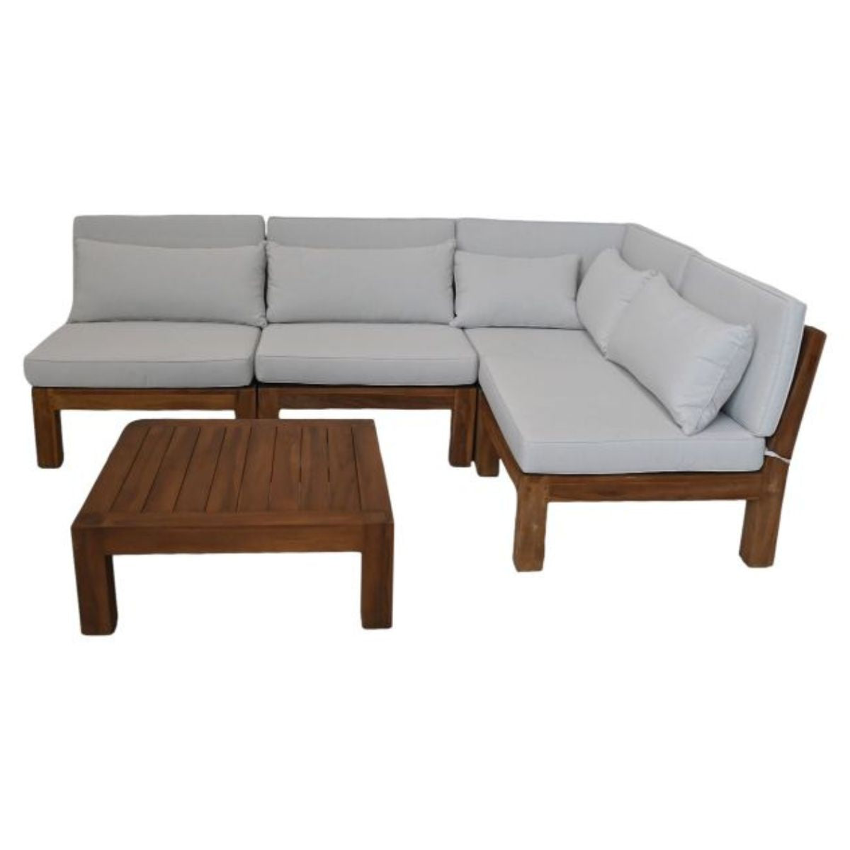 Transformeer je tuin met de Aruba Loungeset - Witte kussens van polyester en koudschuim zorgen voor stijl en comfort.