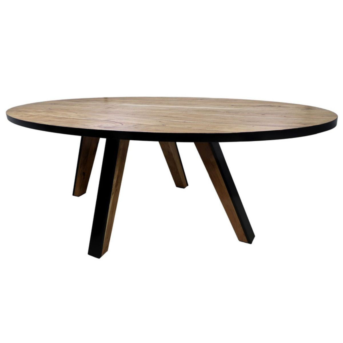 Moderne ovale eettafel - Nodig gezelligheid uit met het ovale tafelblad, ideaal voor het delen van maaltijden en het maken van herinneringen.