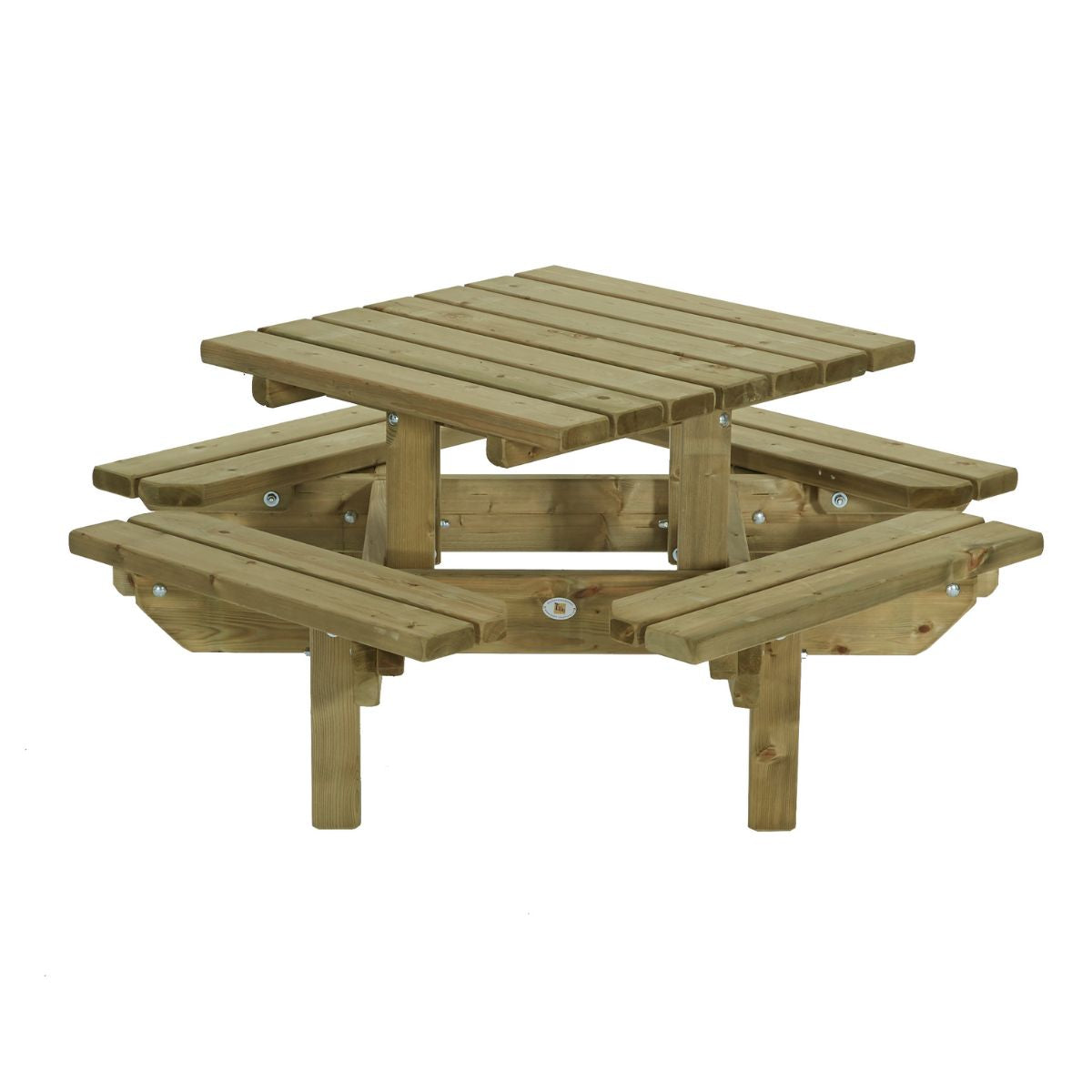 picknick tafel vierkant voor kinderen van hout 