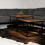Trendy salontafelset met veelzijdigheid in stijl en functionaliteit, geschikt voor diverse interieurs.