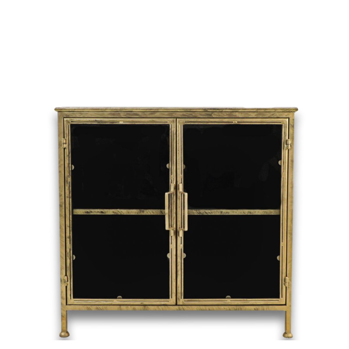 Antiek gouden Vitrinekastje Fletcher van WoodSelections, een tijdloze blikvanger voor je waardevolle items.
