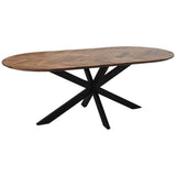Duurzame en elegante ovale tafel voor gezellig samenzijn.