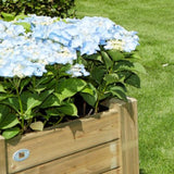 bloemenbak planten bak plantenbak hout recyclebaar meerde planten kunnen er in 