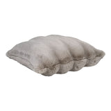 Noah - coussin - imitation fourrure - beige - 45x45 cm