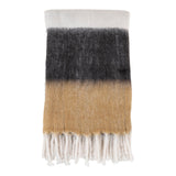 Janssen - Couverture Sintra - Noir/Blanc/Marron - Acrylique - 170x130 cm