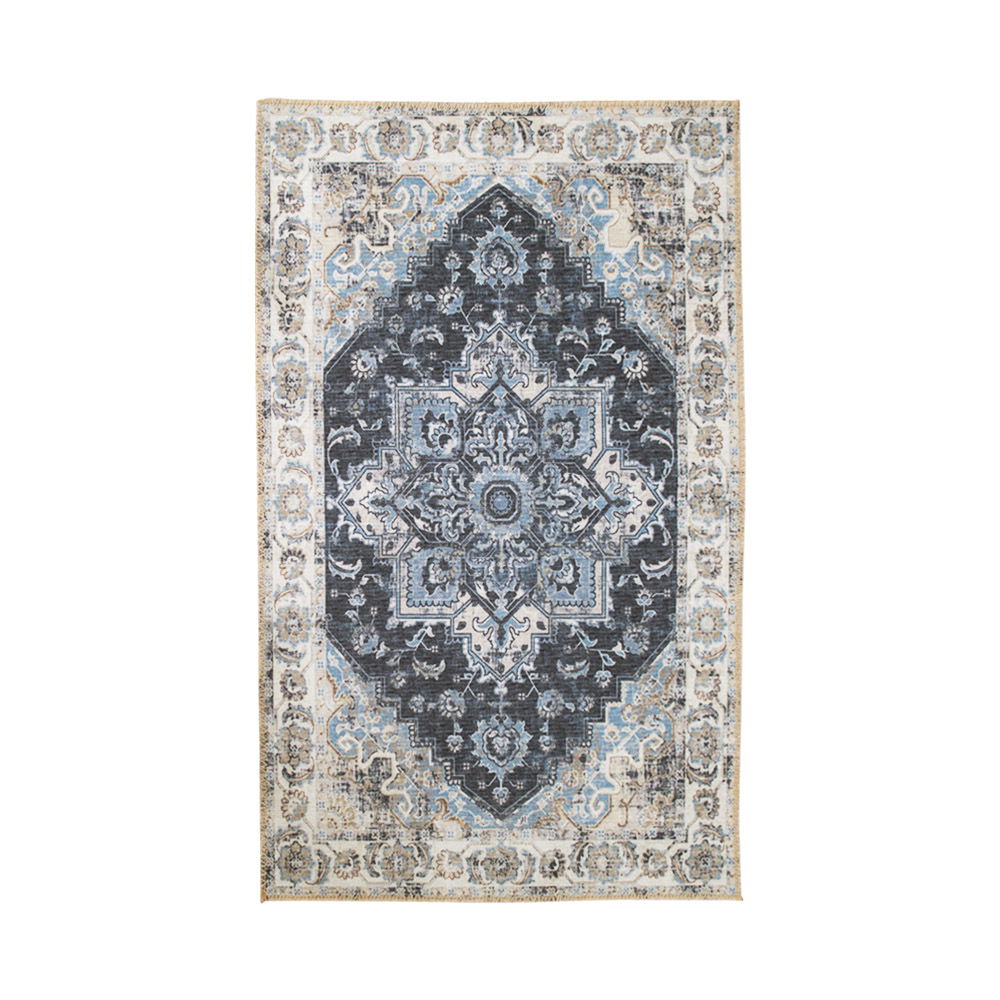 De Vries - Tapis Havana - Bleu - Chenille Polyester - 160x230 cm