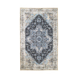 De Vries - Tapis Havana - Bleu - Chenille Polyester - 160x230 cm