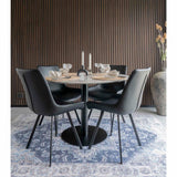 De Vries - Tapis Havana - Bleu - Chenille Polyester - 160x230 cm