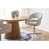 Jansen - Havanna-Teppich - Blau - Chenille-Polyester - Ø200 cm