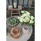 Taylor - Minorque dos - sable - 100% plastique recyclé - Ø120 cm