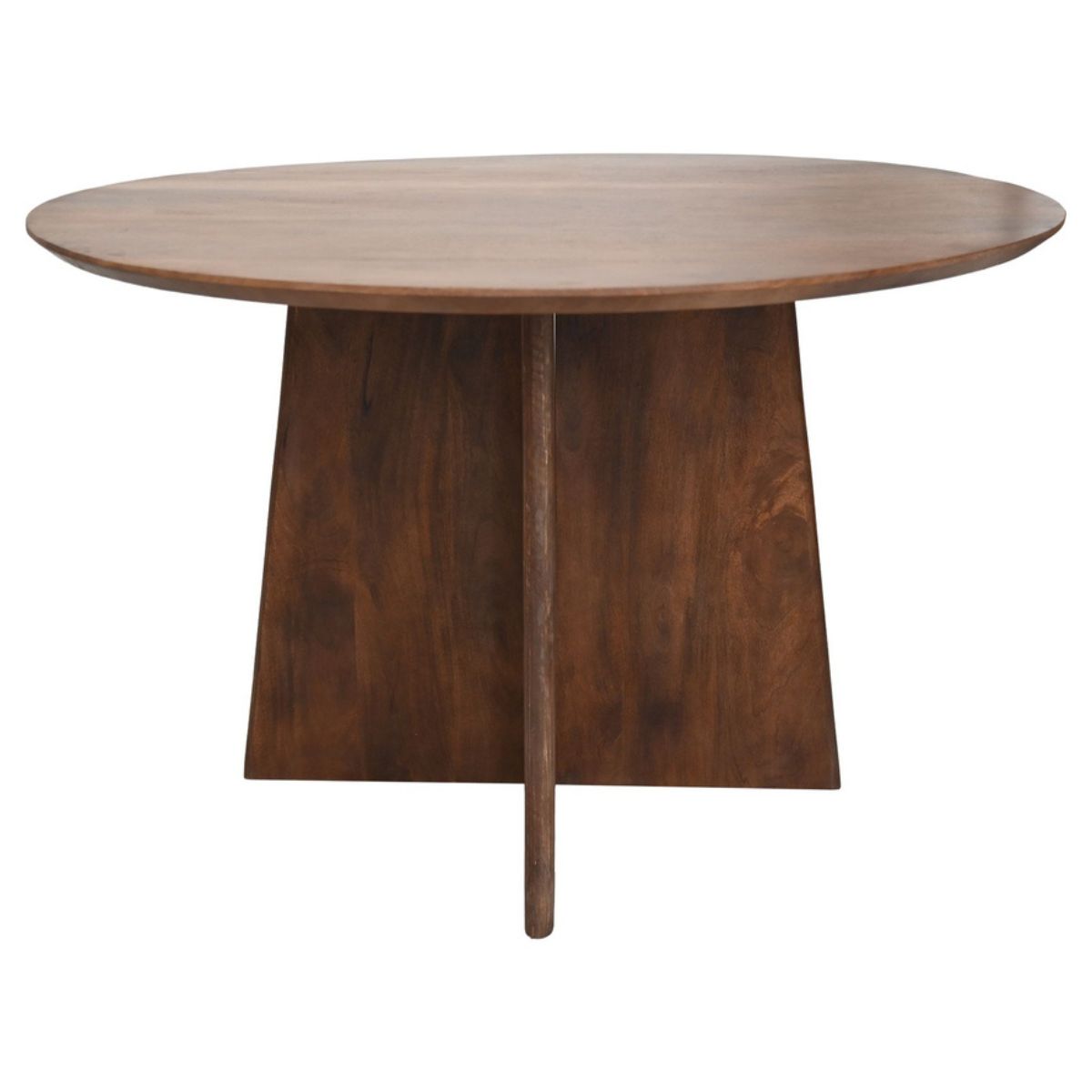 Gezellig samenzijn gegarandeerd met deze warme mangohouten eettafel.
