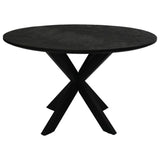 Royaal 2.8 cm dik blad biedt comfortabele zitplaatsen voor 4-6 personen, ideaal voor gezellige diners en lange gesprekken.