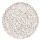 Mia - Tablett - Beige - Bambus/Capiz - 40x40x3,5 cm