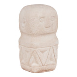 Pêcheur - décoration - beige - ciment - 5,5x5,5x10 cm