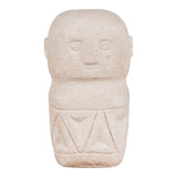 Pêcheur - décoration - beige - ciment - 5,5x5,5x10 cm