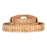 Van Dijk - Tabletts - Natur - Wasserhyazinthe - 3er-Set