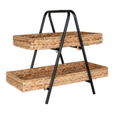 Isabella - Plateau Alfaro - Plateau - Jacinthe d'eau et métal - 42x23x43,5 cm