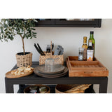 Williams - Mittagsteller - grau/braun - Keramik - ø21 cm, 4er-Set