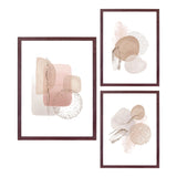 Pêcheur - Ensemble de cadres photo - Marron foncé - MDF et verre - Lot de 3