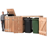 Containerumbau Lisa | 4 Mülltonnen