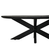 Creëer een trendsettende sfeer met Verona Salontafel - 120x60x44 cm, mangohout/metaal.