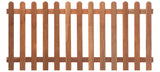 Tuinhek recht hardhout 60cm