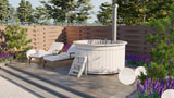 Hottub met interne RVS kachel