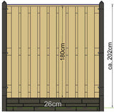 Berton paal Schelde antraciet hoekmodel 277