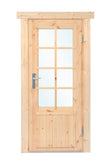 Porte simple avec fenêtre DL11 RS pin 90,5x196cm
