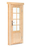 Porte simple avec fenêtre DL11 RS pin 90,5x196cm